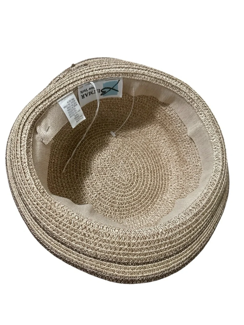 Betmar New York Rafia Sun Hat in Natural Beige